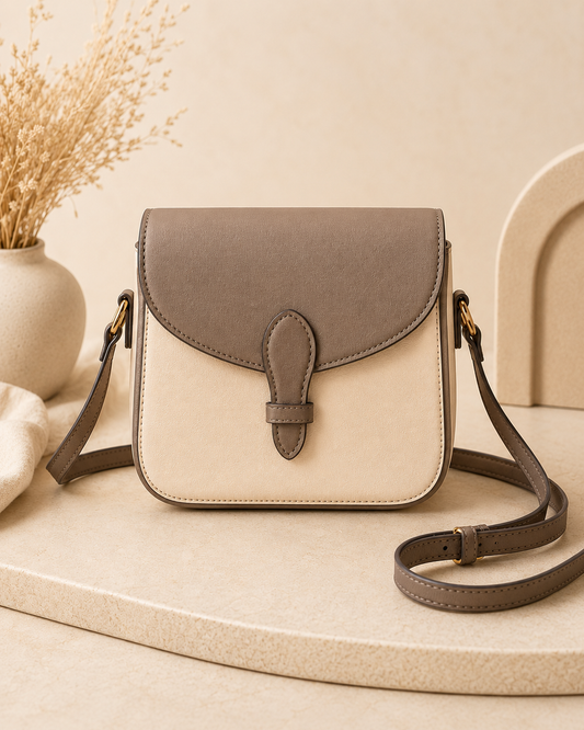 Small Two-Tone Crossbody Bag