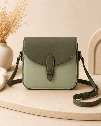 Small Two-Tone Crossbody Bag